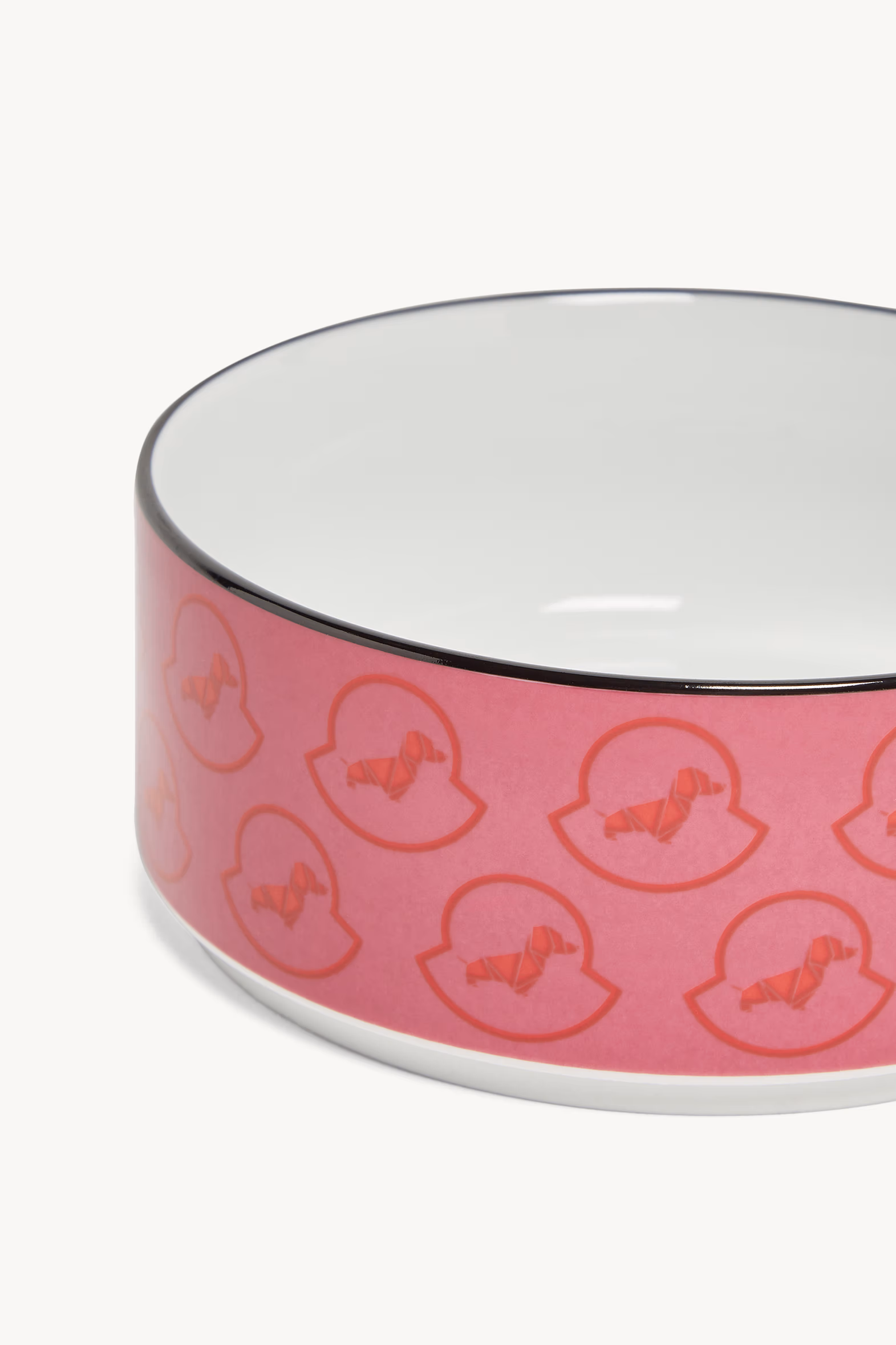Porcelain Dog Bowl Gender Neutral Pink Moncler 2